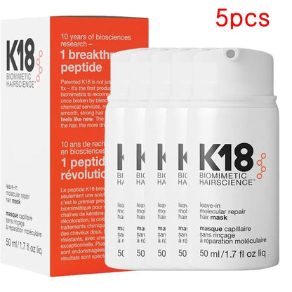 5/1pcs K18 Leave-In Molecular Hair Repair Mask